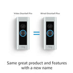 Like-New Ring Wired Doorbell Plus (Video Doorbell Pro) – Upgraded, with added security features and a sleek design (existing doorbell wiring required)