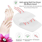 Nail Fan Dryer for Regular Polish, Portable Nail Dryer for Kids, Perfect Addition to Girls Manicure Kit, Fast Dry Fingernail Polish Air Drying Machine for Home and Travel Use