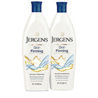 Jergens Skin Firming Body Lotion, Dry Skin Moisturizer with Collagen and Elastin, Deep Moisture, Dermatologist Tested, White 8 Ounces (Pk of 2)