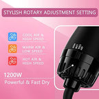 Hair Dryer Brush Blow Dryer Brush in One 4 in 1 Styling Tools with Ceramic Oval Barrel, and Styler Volumizer, Hot Air Straightener Brush for All Hair Types
