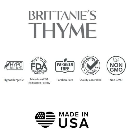Brittanie's Thyme Organic Natural Hand Soap - 12 oz, Pack of 3 (Lemongrass) Castile Soap Made Olive Oil And Natural Luxurious Essential Oils. Vegan & Gluten Free