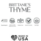 Brittanie's Thyme Organic Natural Hand Soap - 12 oz, Pack of 3 (Lemongrass) Castile Soap Made Olive Oil And Natural Luxurious Essential Oils. Vegan & Gluten Free