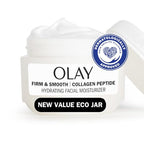 Olay Firm & Smooth Collagen Peptide Face Moisturizer, 2 oz Fragrance Free Firming Face Cream for Hydration and Skin Renewal, Recyclable Eco Jar Packaging