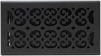 Decor Grates STH612 Classic Collection Floor Register, 6x12 Inches, Textured Black