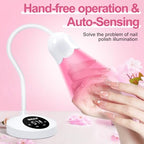 MEKK Gooseneck UV Nail Lamp 30W UV Light for Nails with Sensor Mini UV Light for Gel Nails Polish Cordless UV Nail Lamp Flash Cure Gel Nail Lamp with Three Timers UV Nail Light for Gel X Lamp
