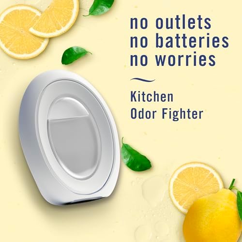 Febreze Small Spaces Air Freshener, Odor-Fighting, Plug In Alternative, Air Fresheners for Home and Bathroom and Kitchen, Closet Air Fresheners, Kitchen Odor Fighter Scent, 4 Count
