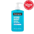 Neutrogena Hydro Boost Face Wash, Fragrance Free, Hydrating Facial Cleanser with Hyaluronic Acid, Daily Foaming Face Wash & Makeup Remover, Hypoallergenic Gel Cleanser, 16 fl. oz