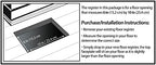 Decor Grates STH610 Classic Collection Floor Register, 6x10 Inches, Textured Black