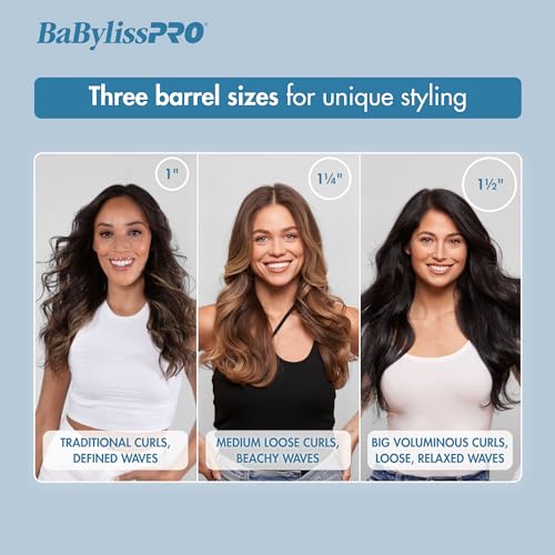 BaBylissPRO Nano Titanium Professional Curling Iron with Extended Barrel Perfect for Longer Hair