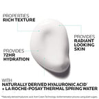 La Roche-Posay Hydraphase HA Rich, Hyaluronic Acid Face Moisturizer for Dry Skin with 72HR Hydration, Oil Free & Non-Comedogenic, 50 ML , 1.69 fl. oz.