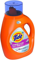 Tide Hygienic Clean Heavy 10X Duty Laundry Detergent Liquid, Spring Meadow, 24 Loads, 37 Fl Oz, He Compatible