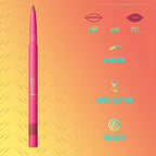 Juvia's Place Coffee Shop Luxe Lip Liner: Love Me - Colorstay Matte Finish Lip Pencil, Makeup for Natural Long Lasting Beauty and Sensational Wear, Lip Stain Kiss Proof Cometics