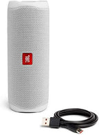 JBL FLIP 5 Waterproof Portable Bluetooth Speaker - White (Renewed)
