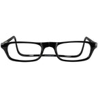 Clic Magnetic Reading Glasses for Men or Women, Computer Readers, Original (S-M, Black, 2.00 Magnification)