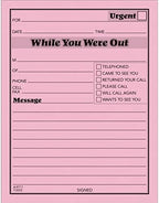 Adams While You Were Out Pads, 4.25 x 5.5 Inches, Pink, 50 Sheets per Pad, 12 Pads per Pack (9711D)