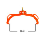 2 Serrated Claw Hook,Log Lifting Tongs, Heavy Duty Grapple Timber Claw,Lumber Skidding,Log Lifting -18in