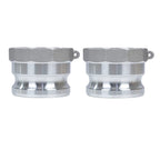 Quafwia 2 pcs Aluminum cam lock fittings (3" Part A) cam groove hose fitting camlock fittings, Male Adapter Female NPT Thread camlock fitting (3‘’)