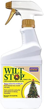 Bonide Wilt Stop, 16 oz Ready-to-Use Christmas Tree and Wreath Spray, Reduces Moisture Loss & Extends Life of Plants
