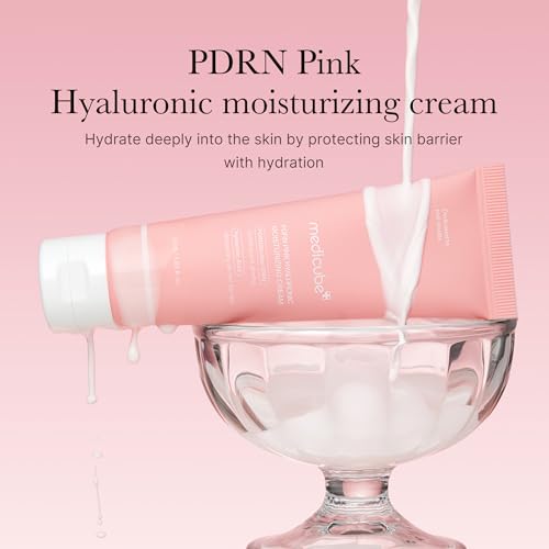 medicube Salmon DNA PDRN Pink Hyaluronic Moisturizing Cream, Pink Soothing Cream, Hyaluronic acid, Niacinamide, Hydrating & Firming, Uneven Skin Tone, Pore Care, Korean Skincare | (50ml/ 1.69 fl.oz.)