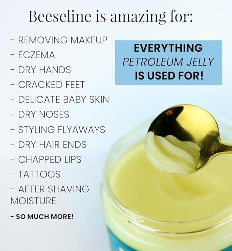 Beeseline Original Unpetroleum - 100% Natural & Hypoallergenic Alternative to Petroleum Jelly - Lips, Hands, Baby, Makeup Remover and More (2 Ounce)