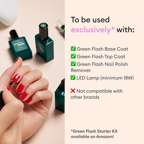 MANUCURIST • Green Flash LED Gel Nail Polish • Vegan • 12-Free, Plant-Based (55%) Gel Polish • Made in France • 0.5 fl oz (ULTRAMARINE)