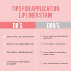 Lip Liner - Lip Liner Stain, Peel Off Lip Stain, Long Lasting Lip Stain Peel Off with Natural Finish, Easy to Use, Waterproof, Smudge-proof, Transfer-proof, Highly Pigmented Color, Cocoa