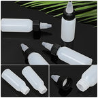 Epakh 80 Pieces Plastic Squeeze Bottle with Twist Top Cap Dispensing Bottles Small Round LDPE Bottle 1 Oz/ 30 ml Squeeze Condiment Bottles for Crafts, Household, Kitchen, Lab Dispensing