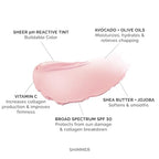 MDSolarSciences Tinted Sheer Lip Balm SPF 30 | Hydrating Lip Sunscreen | Shea Butter, Jojoba & Avocado Oils | Moisturizing, Vegan, & Clean| 0.15 oz, Natural pH Reactive Color Shimmer
