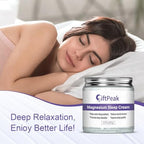 Magnesium Lotion for Sleep,Magnesium Cream for Sleep Magnesium Butter Soothes Muscle Tension Magnesium Lotion for Kids Topical Magnesium Butter for Calm & Relaxation - Lavender - 4fl oz