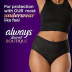 Always Discreet Adult Incontinence Underwear for Women and Postpartum Underwear, Large, Up to 100% Bladder Leak Protection, 28 Count
