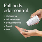 It Just Works Whole Body Natural Deodorizing Supplement for Full Freshness - Vegan & Organic Internal Deodorant for Underarms, Intimate Areas, and Private Parts, 30 Capsules
