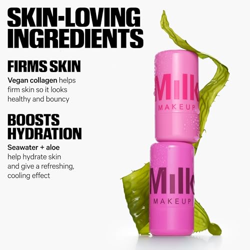 Milk Makeup Cooling Water Jelly Tint, Splash (Berry) - 0.17 oz - Sheer Lip & Cheek Stain - Buildable Watercolor Finish - 1,000+ Swipes Per Stick - Vegan, Cruelty Free