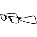 Clic Magnetic Reading Glasses for Men or Women, Computer Readers, Executive XL (XL-XXL, Black, 1.25 Magnification)