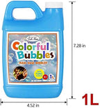 Lulu Home Concentrated Bubble Solution, 1 L/ 33.8 OZ Refill for Bubble Machines, Giant Wands, and Blowers - Up to 2.5 Gallons for Kids' Birthday Parties