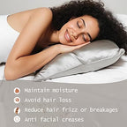 Yanibest Satin Pillowcase, King Size Pillow Cases Set of 2 - Silk Pillow Cases for Hair and Skin with Zipper, Silk Pillow Cases King for 20"x40", Exquisite Packaging for Women Men