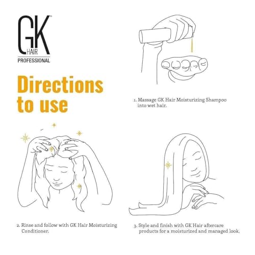 Global Keratin GKhair Moisturizing Shampoo Color Protection (300ml/ 10.1 fl.oz) | Organic Oil Extracts - Sulfate, Paraben Free Shampoo for Women, Men - All Hair Types