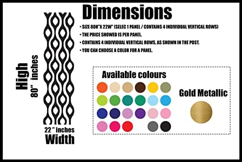 Mainstays Thermal Wave Abstract Wall Decal - Mid Century Modern Retro 70s Decor