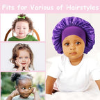 3 Pcs Baby Bonnets for Sleeping,Infant Sleep Cap Hair Bonnet for Baby Girls,Boys,Toddler