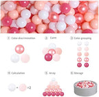 GOGOSO Ball Pits Balls for Toddlers Pack of 50 100 200 Plastics Shape Ball Non-Phthalate Non-BPA Non-Toxic 2.2-Inch Crush Proof Play Balls
