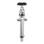 EFIELD 4-inch Anti-Siphon Frost Free Sillcock, 1/2 inch Pex-A Expansion Connection X 3/4 inch Hose Bibb, Chrome Plated Brass Body-4 Inch Length,(SILLCOCK034)