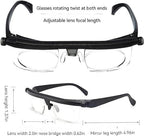 Adjustable Reading Glasses for Women and Men, Ideal for Home, Office, and Screen Time