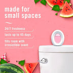 Febreze Small Spaces Air Freshener, Odor-Fighting, Plug In Alternative, for Home and Bathroom and Kitchen, Closet Air Fresheners, Sweet Watermelon Vine & Southern Lilac Mornings Scent, 4 Count