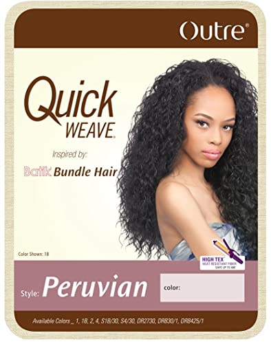 PERUVIAN (S1B/30) - Outre Quick Weave Batik Bundle Hair Half Wig