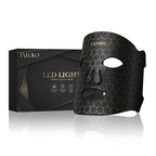Led Face Mask Light Therapy, Red Light Therapy for Face, 7-1 Colors LED Facial Skin Care Mask, Black