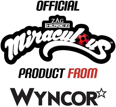 Miraculous Ladybug Super Soft Stuffed Toy with Resin Eyes, High Glitter and Gloss, and Detailed Stitching Finishes