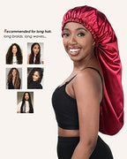 Long Bonnet Braid Bonnets for Sleeping Satin Bonnet Silk Bonnet Hair Braid Bonnet for Sleeping Bonnets for Black Women