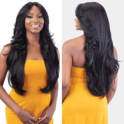 Equal Curtain Bangs HD Lace Front Wig Bombshell (1)