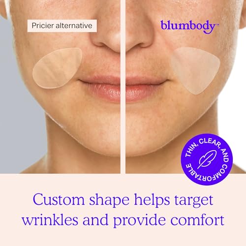 BLUMBODY Face & Forehead Wrinkle Patches - Mini Anti Wrinkle Facial Patches to Smooth Eye, Mouth, Forehead Wrinkles - Non-Silicone Face Tape for Fine Wrinkles between Eyes & Face - 160 Face Patches