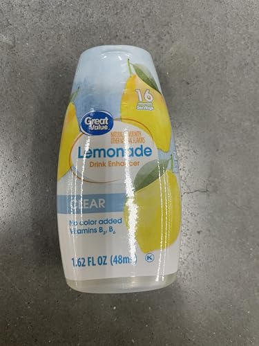 Great Value Simply Clear Liquid Drink Enhancer, Lemonade, 1.62 fl oz (pack of 4)