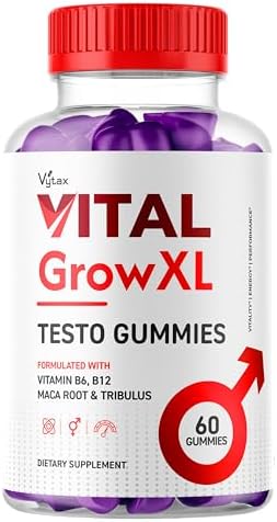Vital Grow XL Gummies, Vital Grow XL Testo Gummies Maximum Strength Advanced Vitamin Formula, Vital GrowXL Vitale VitalGrowXL Me Gomitas Premium Chewable Vitalgrow Supplement (60 Gummies)